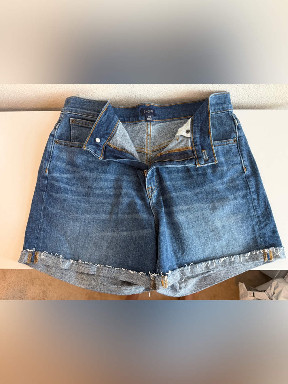 J. Crew Women’s Distressed Denim Shorts